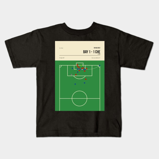 Chelsea Didier Drogba CL Header Goal Kids T-Shirt by jornvanhezik